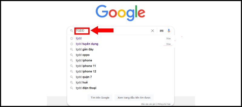 Cách xóa lịch sử tìm kiếm Google trên máy tính