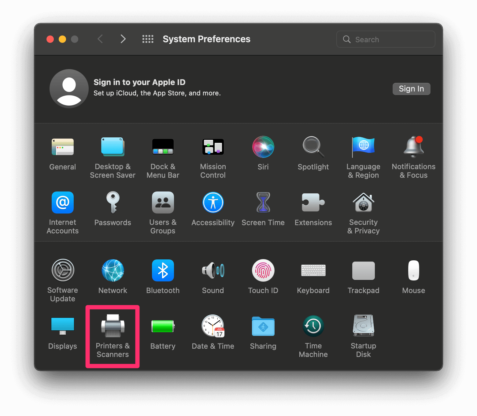 cách kết nối máy in với laptop