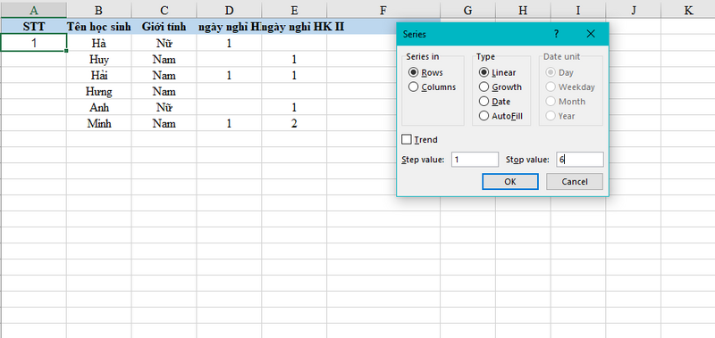 Hướng dẫn 3 cách đánh số thứ tự trong Excel cực dễ