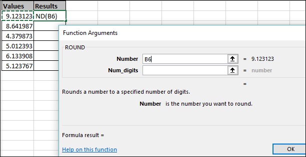 Cách làm tròn số trong Excel bằng hàm