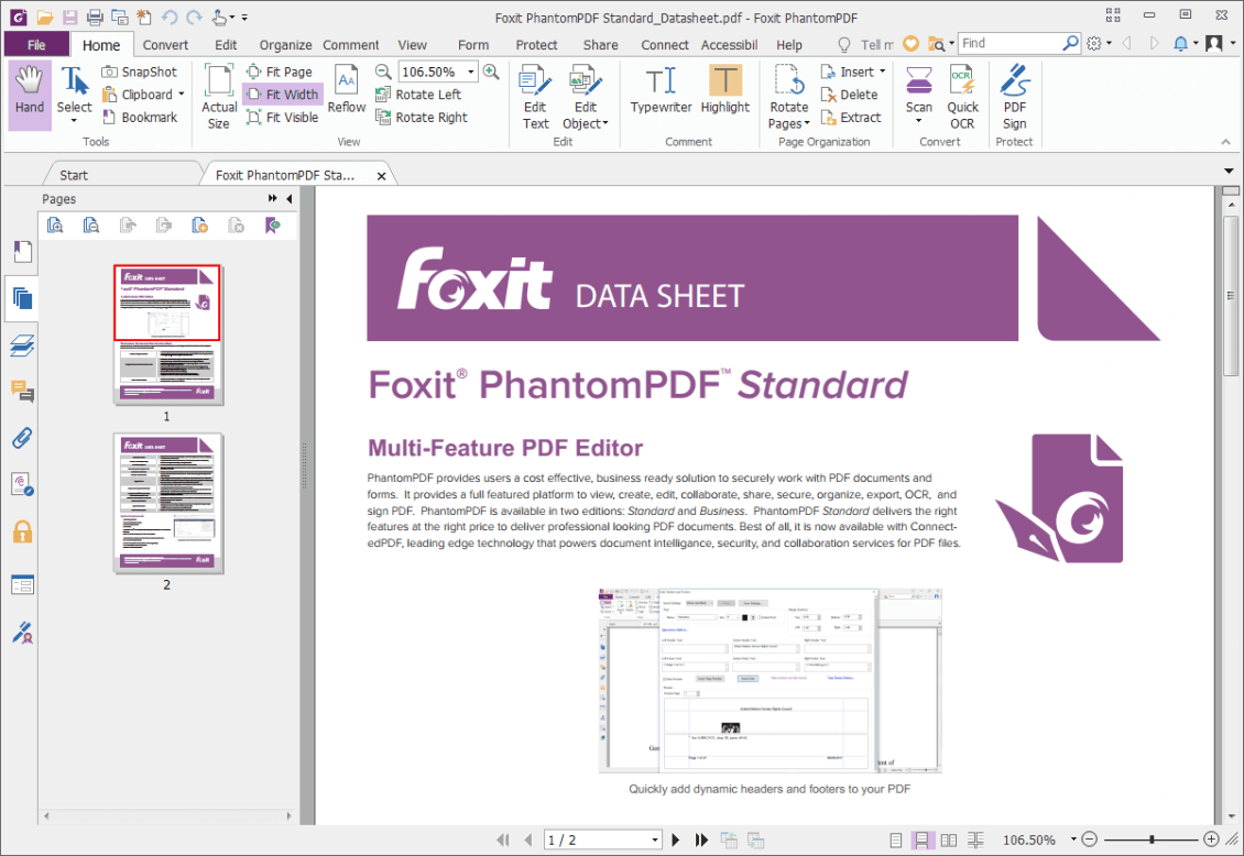 phần mềm chuyển PDF sang Word - Foxit