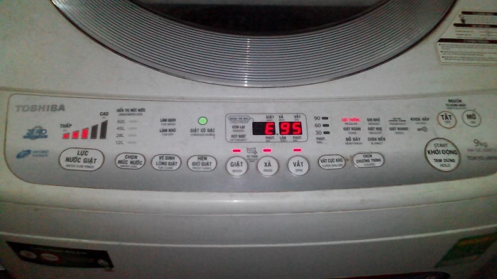 Lỗi E95 máy giặt Toshiba là lỗi gì?