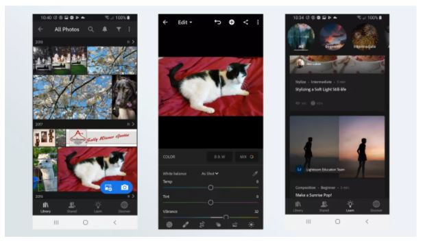 app chỉnh sửa ảnh đẹp - Adobe Lightroom (Android, iOS)