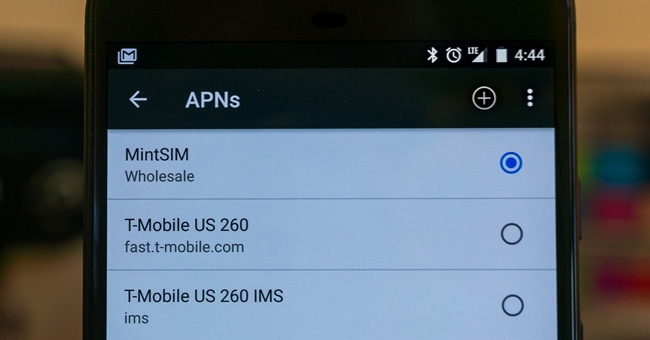 Cấu hình APN của nhà mạng T-Mobile