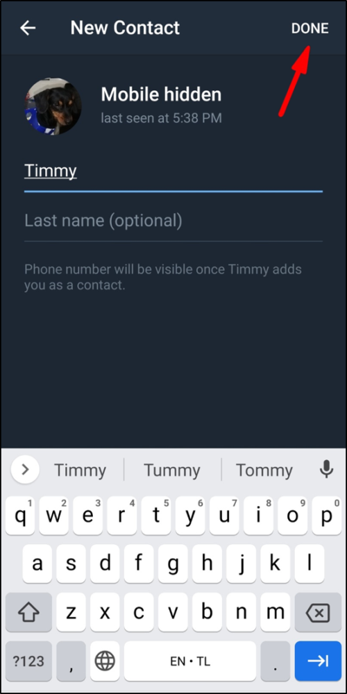 Cách thêm bạn trên Telegram bằng tên người dùng