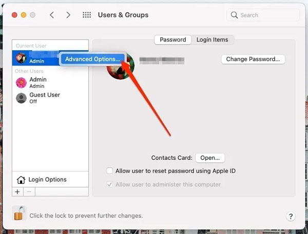 Bước 2 - đổi tên người dùng Macbook