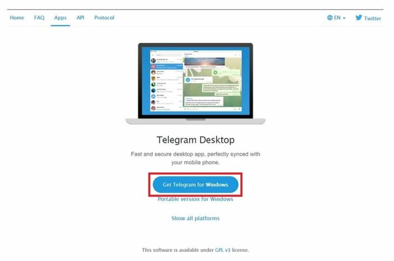 Tải Telegram cho máy tính Windows