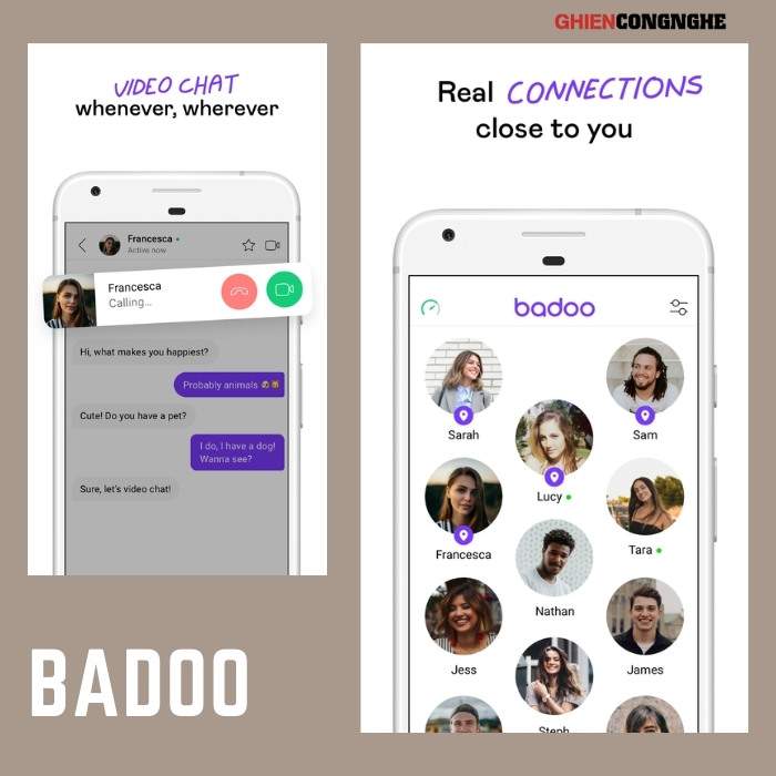 App nói chuyện với người nước ngoài Badoo