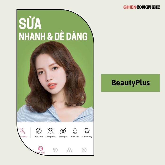 app xóa mụn trên điện thoại BeautyPlus