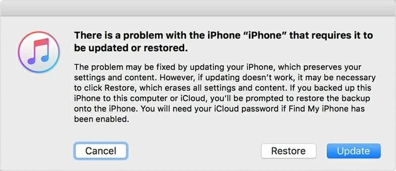 Bước 3: Thực hiện khôi phục iPhone bằng iTunes