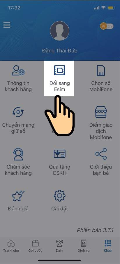 Cách đăng ký eSIM MobiFone online