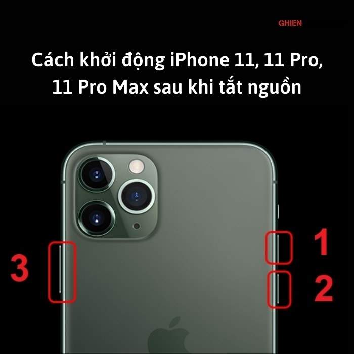 How to start iPhone 11, 11 Pro, 11 Pro Max after power off