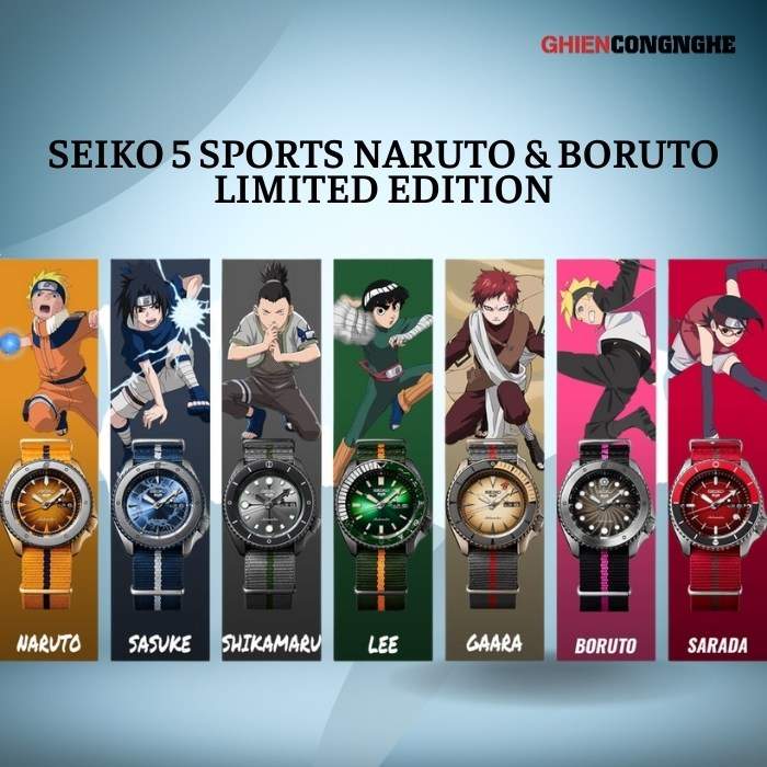 Seiko 5 Sports Naruto & Boruto Limited Edition