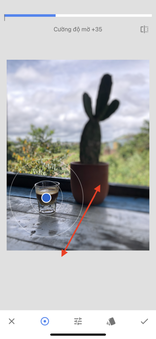 Cách làm sắc nét một vùng bức ảnh bằng Snapseed
