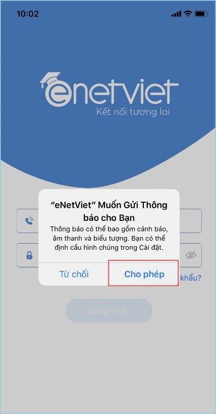 Cách đăng ký enetviet cho phụ huynh