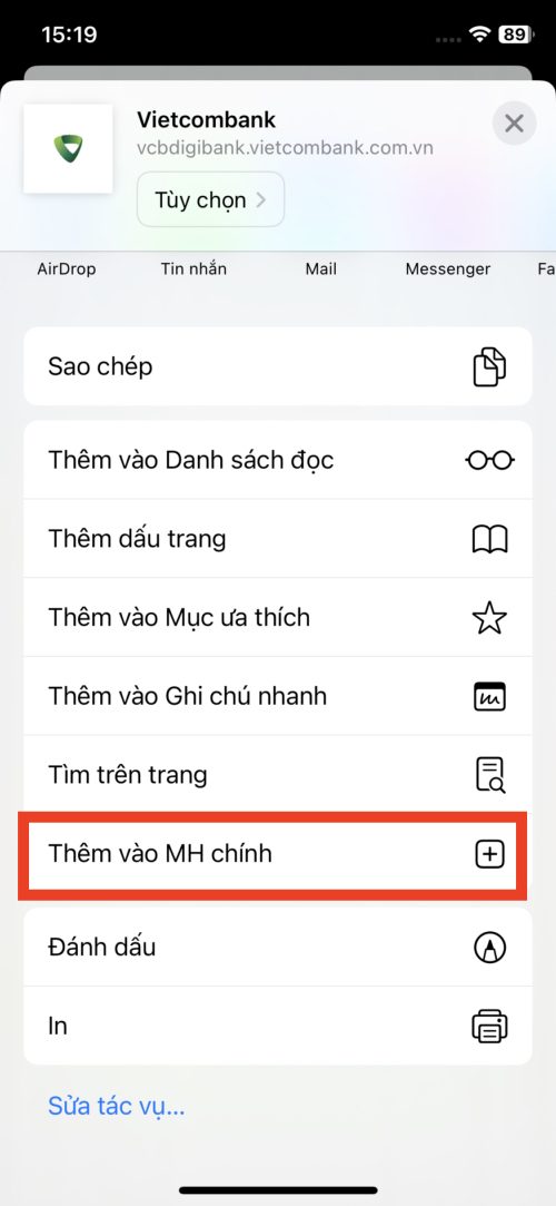 How to login 2 Vietcombank accounts on iPhone