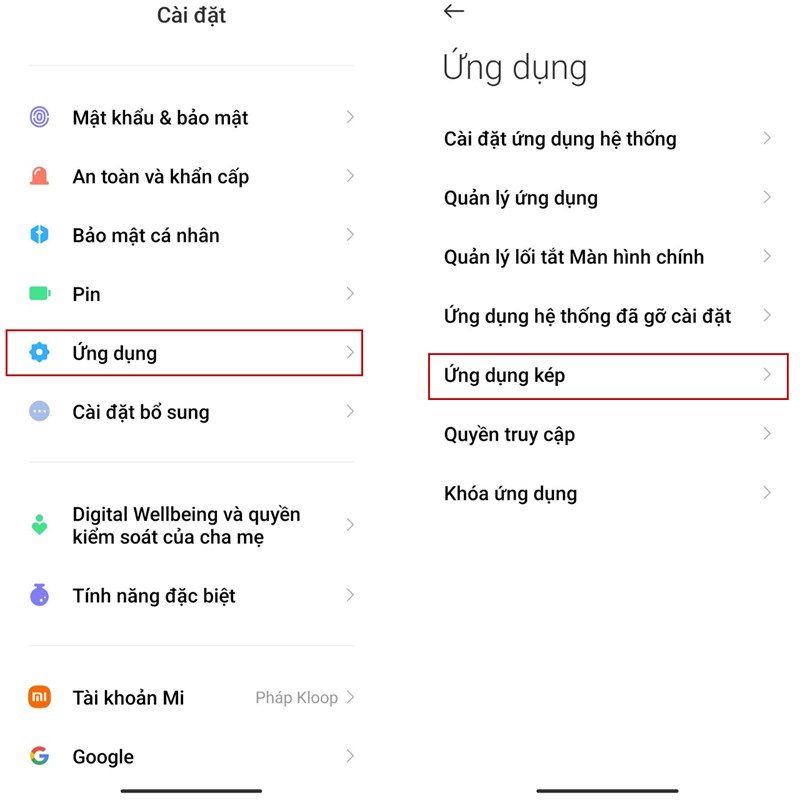 How to login 2 Vietcombank accounts on Android phones