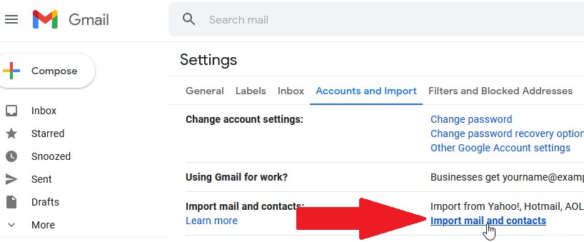 Đồng bộ thư và danh bạ trên 2 tài khoản Gmail