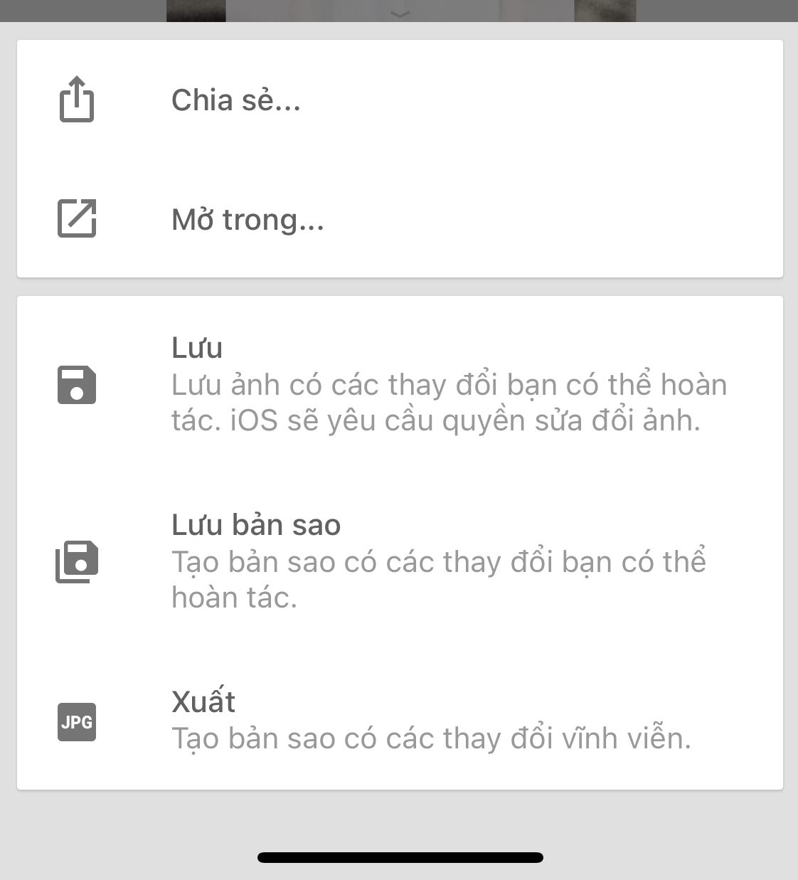 Cách lưu ảnh sau khi chỉnh sửa trong Snapseed