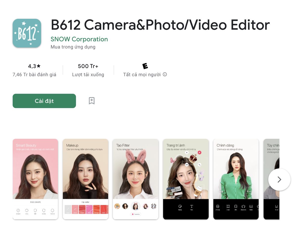 App B612 Là Gì? Mẹo Sử Dụng B612 Cho Ra Bức Ảnh Tốt Nhất