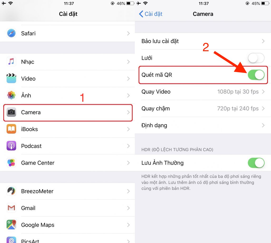 How to scan WiFi QR code on iPhone