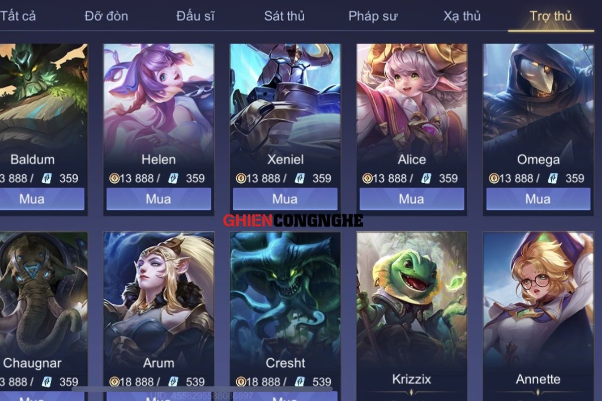Tướng trợ thủ trong Liên quân