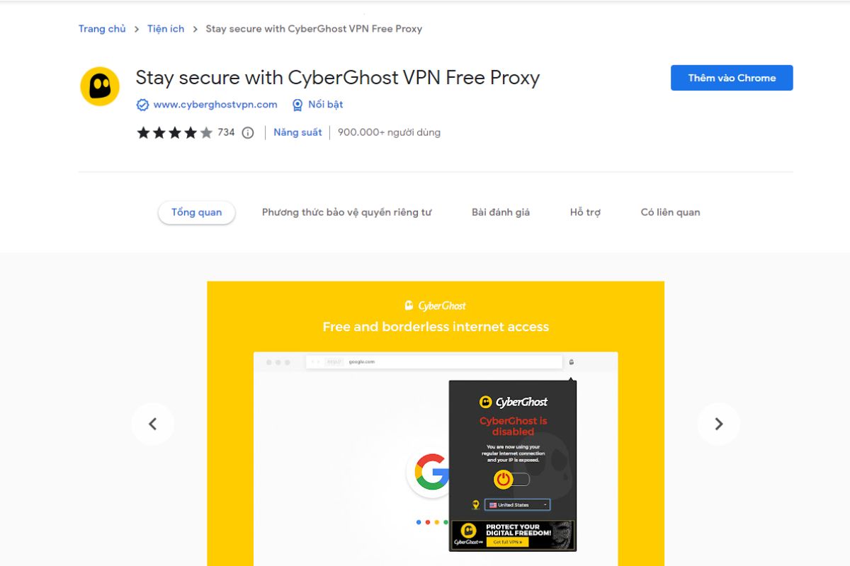 VPN cho Chrome miễn phí