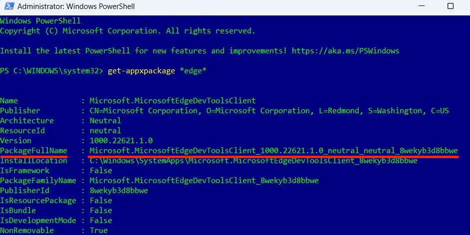 Cách gỡ cài đặt Microsoft Edge trên Windows 11 bằng PowerShell