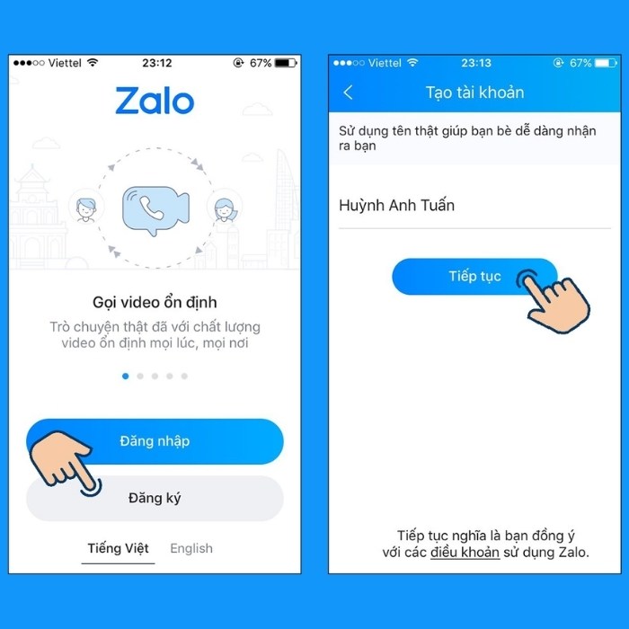 Cách tạo tài khoản Zalo thứ 2 trên điện thoại iPhone, Android