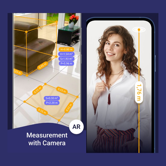 app đo chiều cao chính xác AR ruler App – Tape Measure & Camera To Plan