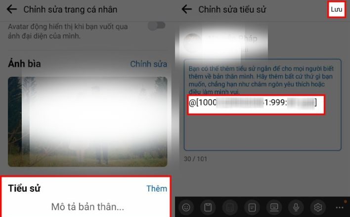 hướng dẫn bạn cách tag tên người khác lên tiểu sử Facebook