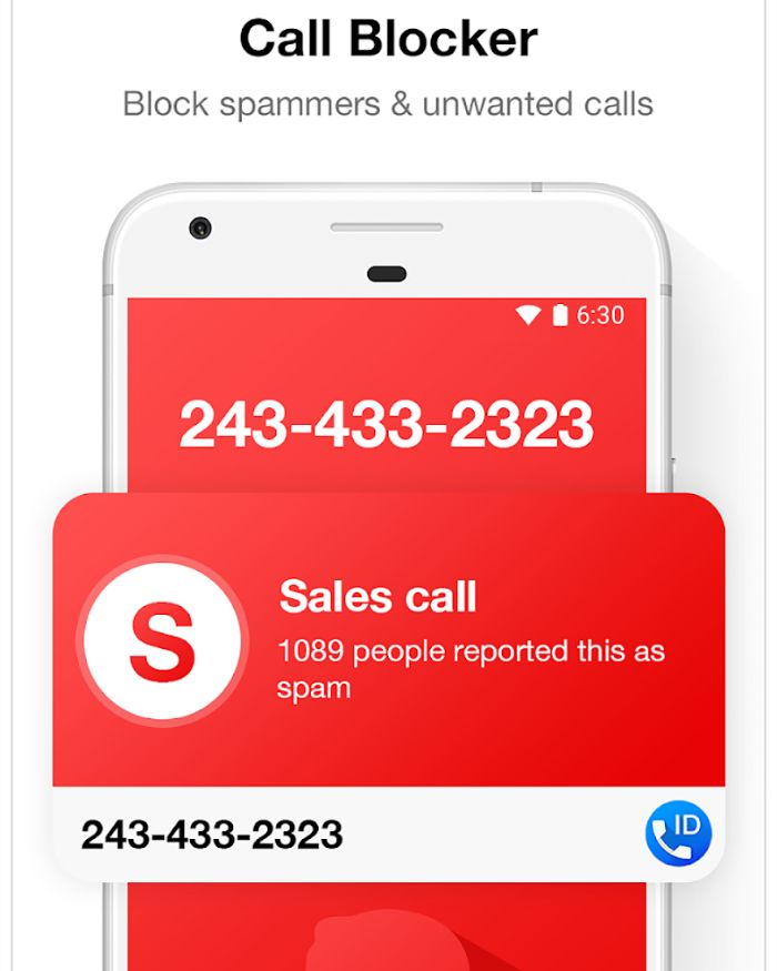 ứng dụng chặn cuộc gọi ngoài danh bạ miễn phí Caller ID & Call Blocker
