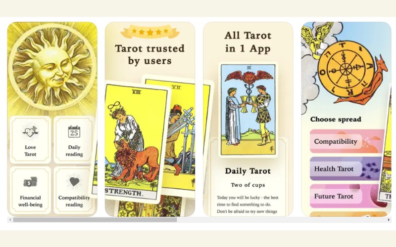 app bói tình yêu trên điện thoại iPhone Bói bài Tarot. Bói tình yêu.