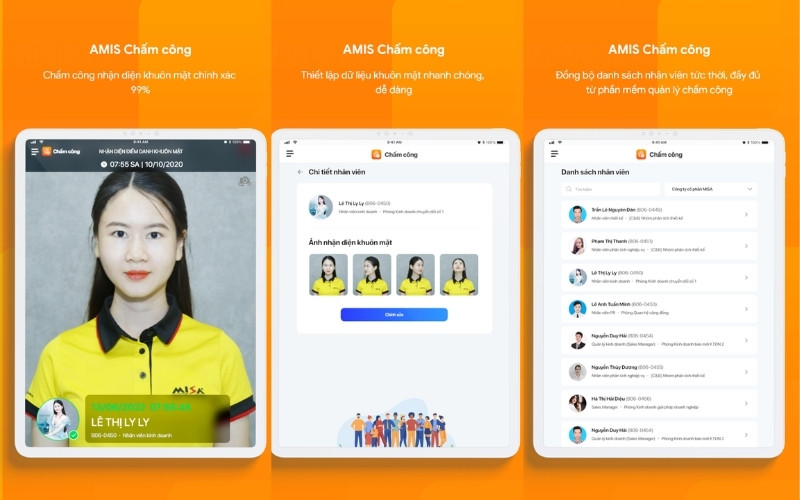 app chấm công trên điện thoại miễn phí tốt nhất MISA AMIS