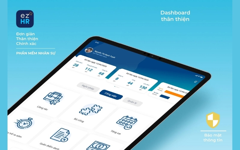 app chấm công miễn phí trên iOS, Android EZHR9