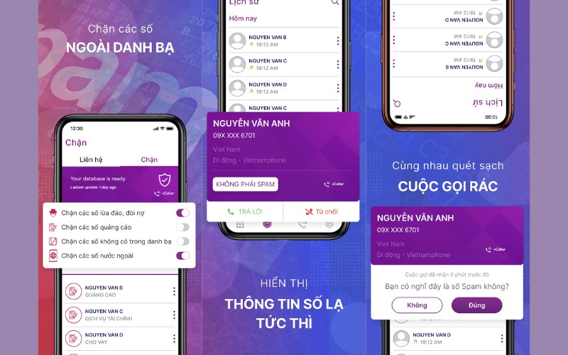 app chặn cuộc gọi ngoài danh bạ iPhone, Android vCaller