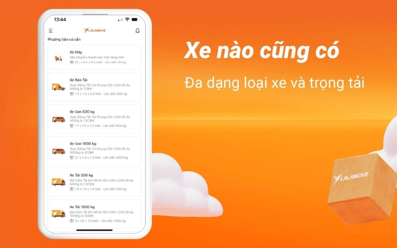 App chuyển nhà, chuyển trọ uy tín LalaMove
