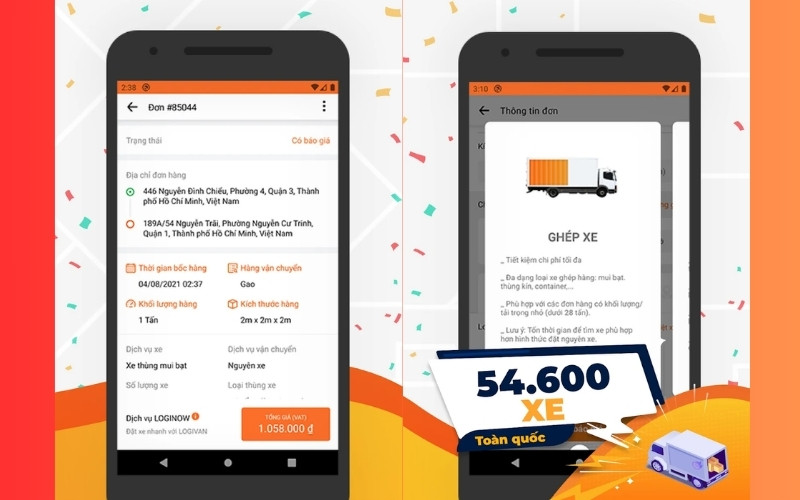 app chuyển nhà nhanh chóng LogiVan