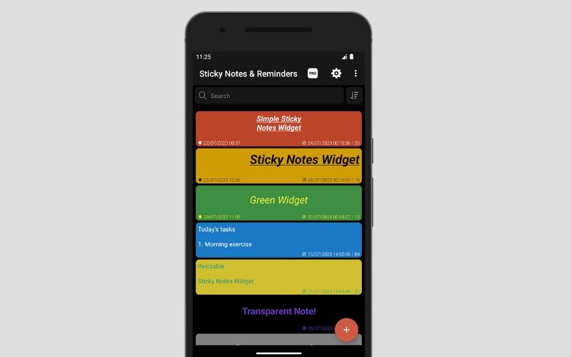 Top 12 app trang trí điện thoại đẹp nhất cho iPhone, Android app trang trí điện thoại Sticky Widgets