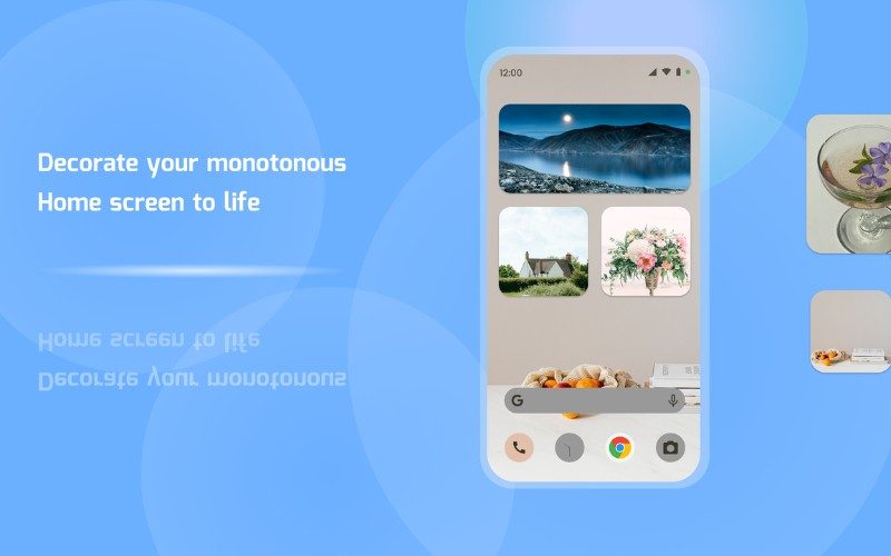 Top 12 app trang trí điện thoại đẹp nhất cho iPhone, Android app trang trí điện thoại miễn phí Photo Widget: Simple