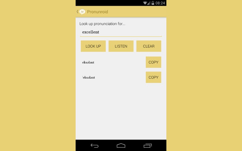 Pronunroid – IPA Pronunciation - app xác định trọng âm