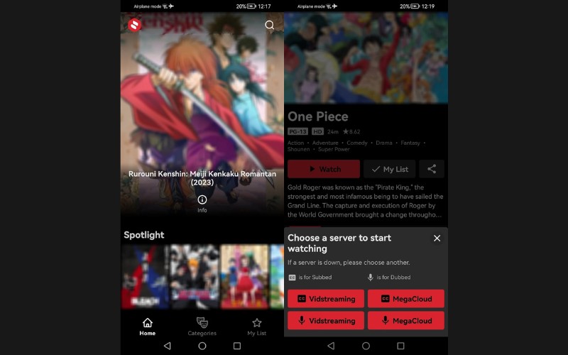 app xem phim hoạt hình anime AnimeLab
