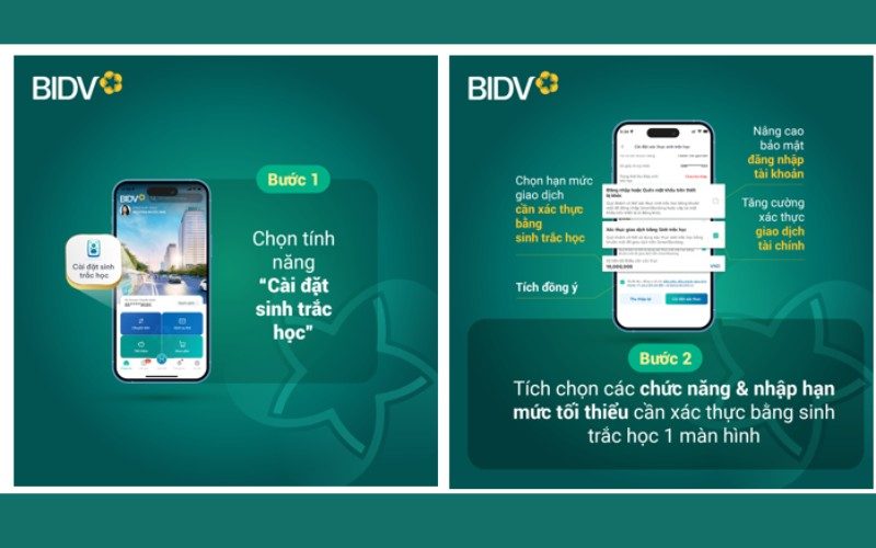 Cập nhật sinh trắc học BIDV