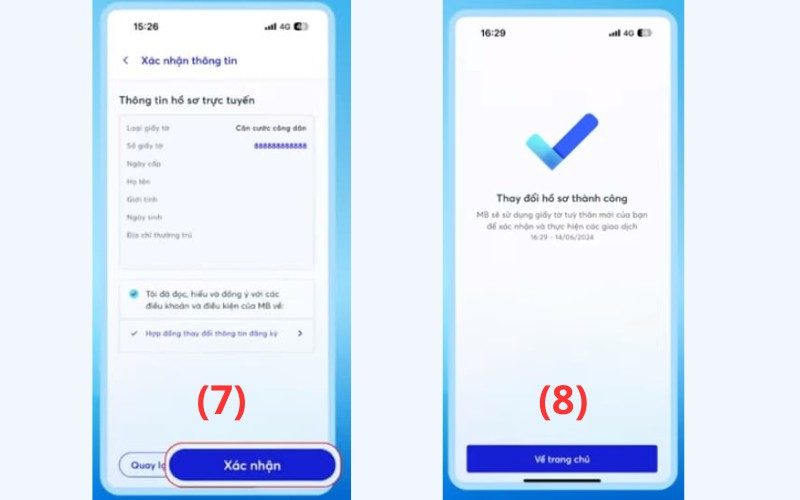 Cài sinh trắc học trên app MBBank