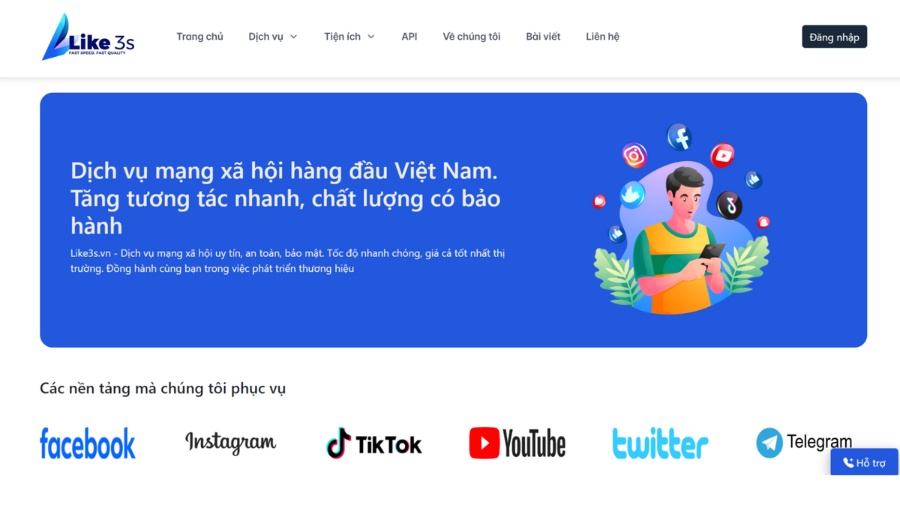 Like3s - Đơn vị top đầu chuyên dịch vụ tăng tim TikTok hiệu quả, uy tín