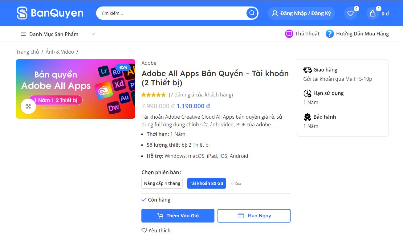 So sánh giá, chính sách bán hàng, hậu mãi