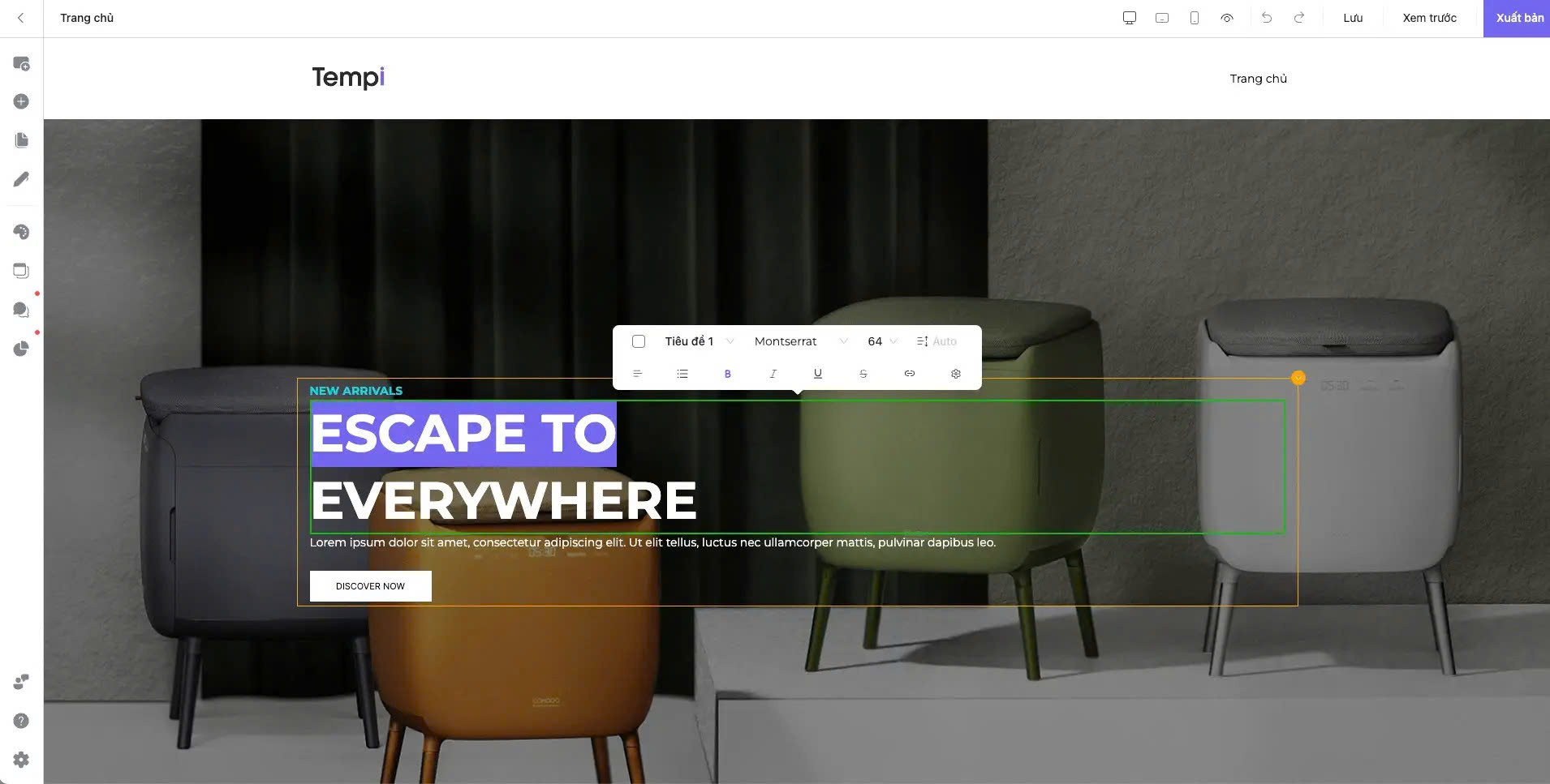 Tempi - Nền tảng thiết kế website chuyên nghiệp mở lối cho doanh nghiệp bứt phá trong kỷ nguyên số Tempi - Nền tảng thiết kế website chuyên nghiệp mở lối cho doanh nghiệp bứt phá trong kỷ nguyên số